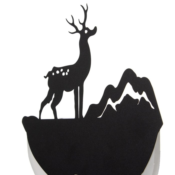 Бра Бра "Олень и гора" LED 11Вт 4000К черный 20х29х5 см