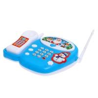 Музыкальный телефон стационарный «С Новым годом», русская озвучка, работает от батареек Музыкальный телефон стационарный «С Новым годом», русская озвучка, работает от батареек