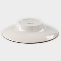 Тарелка фарфоровая для пасты Magistro «Церера», 160 мл, d=21 см, цвет оранжевый Тарелка фарфоровая для пасты Magistro «Церера», 160 мл, d=21 см, цвет оранжевый