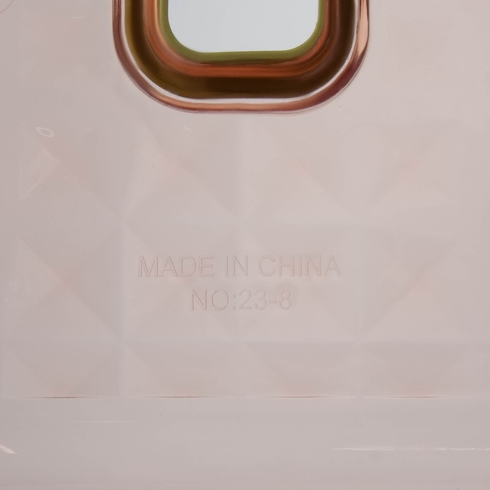 Табурет-подставка &laquo;Кристалл&raquo;, пластик, 31&times;26&times;22,3 см, персиковый