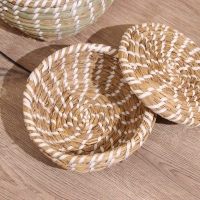 Набор плетёных корзинок, 3 шт. с крышкой 25х20х16 см Набор плетёных корзинок, 3 шт. с крышкой 25х20х16 см