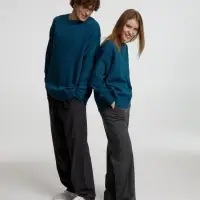 Джемпер оверсайз унисекс Stated в сумке, синий (морская волна), размер S/M Джемпер оверсайз унисекс Stated в сумке, синий (морская волна), размер S/M