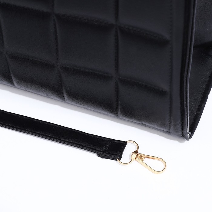 Сумка женская тоут на молнии, цвет чёрный Сумка женская тоут на молнии, цвет чёрный