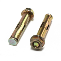 Анкерный болт ЛОМ, с гайкой, оцинкованный, 10х60 мм, 110 шт