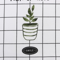 Полотенце Доляна "Улыбайся" 28х46 см, 100% хлопок, вафля 160 г/м2