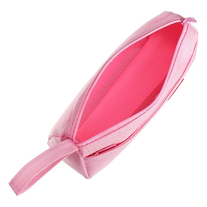 Пенал школьный на молнии Calligrata Пенал школьный на молнии Calligrata "Классика", 2 отделения, розовый