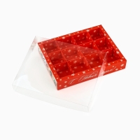 Коробка под 12 конфет с ячейками &laquo;Новогодние сюжеты&raquo;, 14.5 х 18.5 х 3 см