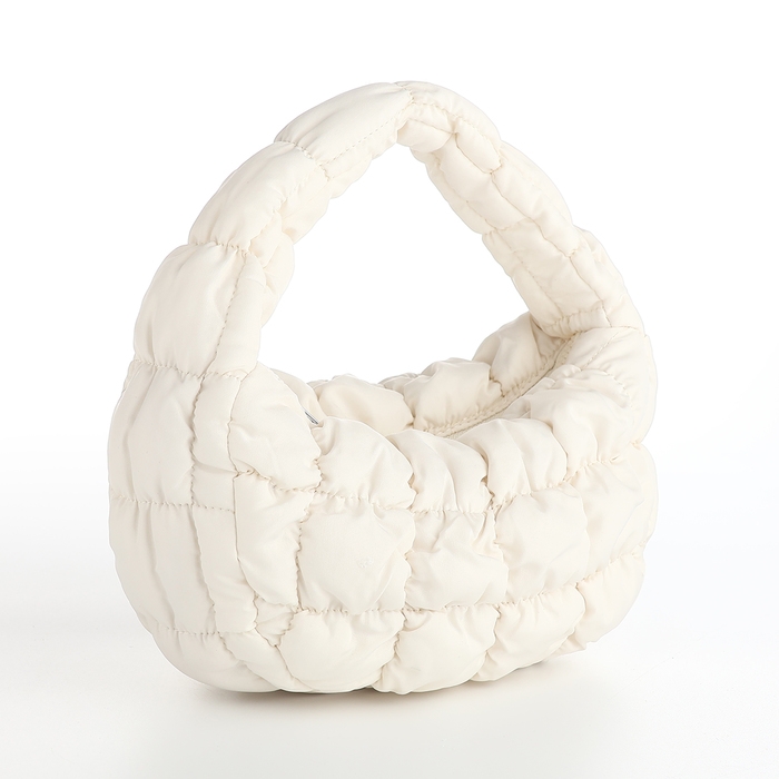 Сумка молодёжная на молнии, цвет белый Сумка молодёжная на молнии, цвет белый