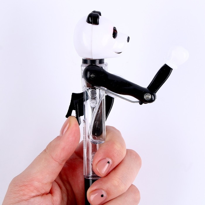 Прикол ручка «Панда», боксёр, светятся глаза Прикол ручка «Панда», боксёр, светятся глаза