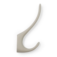 Крючок мебельный CAPPIO HEEL LIGHT, двухрожковый, лунный серый Крючок мебельный CAPPIO HEEL LIGHT, двухрожковый, лунный серый