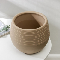 Горшок «Дуэт», 2,5 л , цвет кофе с молоком Горшок «Дуэт», 2,5 л , цвет кофе с молоком