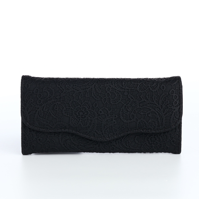 Кошелёк женский на магните, цвет чёрный Кошелёк женский на магните, цвет чёрный