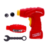 Конструктор в чемодане &laquo;Объёмная мозаика&raquo;, с электрическим шуруповертом, 40 моделей, 200 деталей