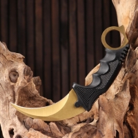 Нож-керамбит "Коготь орла" 20см, клинок 90мм/3,1мм, золотистый Нож-керамбит "Коготь орла" 20см, клинок 90мм/3,1мм, золотистый