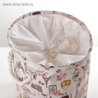 Корзина бельевая текстильная &laquo;Париж&raquo;, 35&times;35&times;40 см