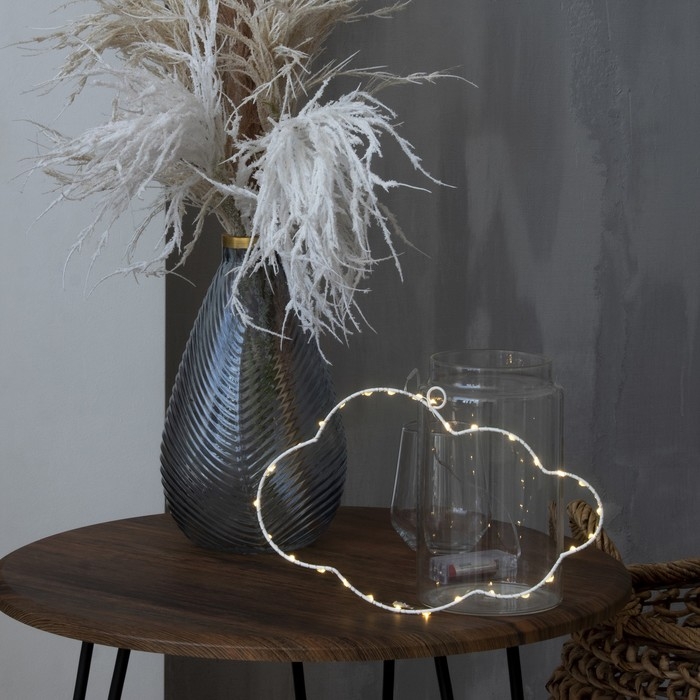 Светодиодная фигура «Облако» 29.5 × 18 см, металл, батарейки ААх2 (не в комплекте), свечение тёплое белое Светодиодная фигура «Облако» 29.5 × 18 см, металл, батарейки ААх2 (не в комплекте), свечение тёплое белое