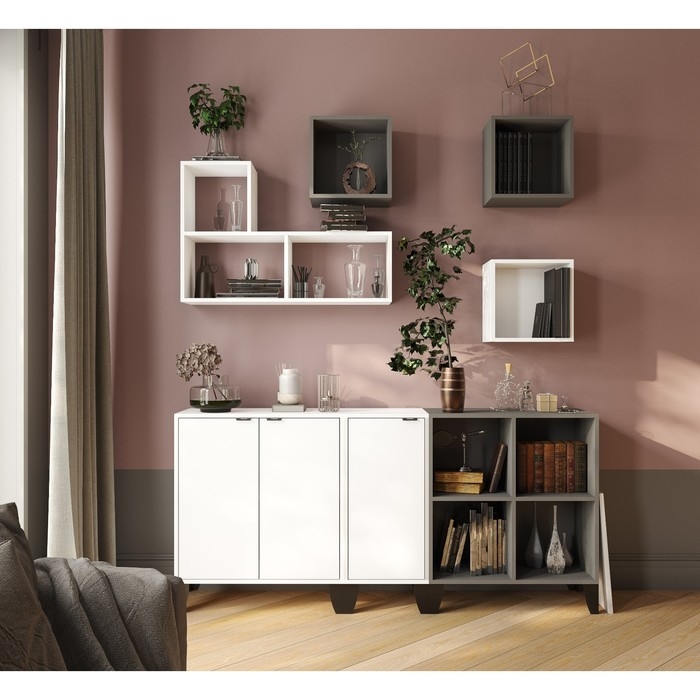 Полка Гн-2 Гира 600х250х900  дуб крафт золотой