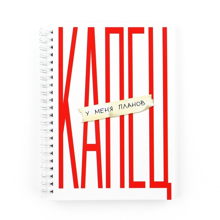 Еженедельник А5, 86 л. &laquo;Капец&raquo;