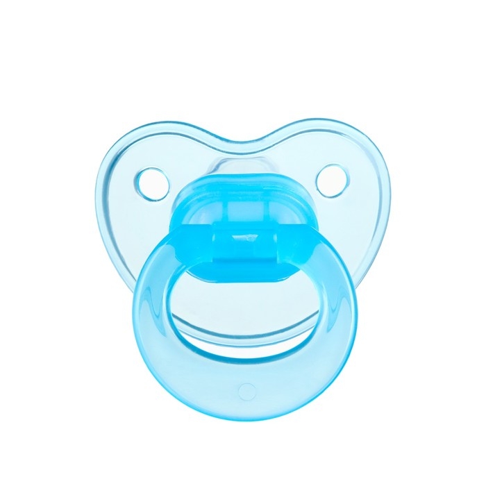Соска - пустышка силиконовая классическая, от 0 мес., с колпачком, цвет голубой Соска - пустышка силиконовая классическая, от 0 мес., с колпачком, цвет голубой