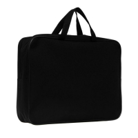 Папка с ручками А4, 360 х 270 х 80 мм, текстильная, внутренний карман, чёрный 1Ш48 Папка с ручками А4, 360 х 270 х 80 мм, текстильная, внутренний карман, чёрный 1Ш48