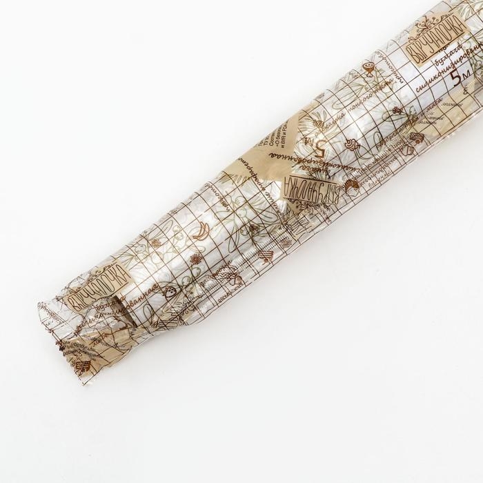 Бумага силиконизированная &laquo;Веточки и ягодки&raquo;, для выпечки, 0,38 х 5 м