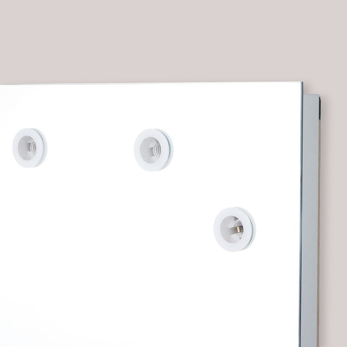 Зеркало, гримёрное, настенное, 13 лампочек, 90х70 см Зеркало, гримёрное, настенное, 13 лампочек, 90х70 см