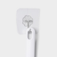 Ёршик для унитаза Доляна, силиконовый, 7×4×39 см, цвет серый Ёршик для унитаза Доляна, силиконовый, 7×4×39 см, цвет серый