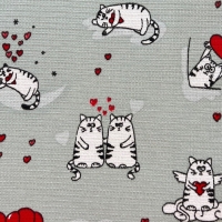 Полотенце вафельное Котята серые 45х60см, 150г/м, хл100% Полотенце вафельное Котята серые 45х60см, 150г/м, хл100%