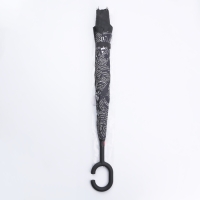 Зонт - наоборот «Надпись», механический, 8 спиц, R = 53/60 см, D = 120 см, цвет МИКС Зонт - наоборот «Надпись», механический, 8 спиц, R = 53/60 см, D = 120 см, цвет МИКС