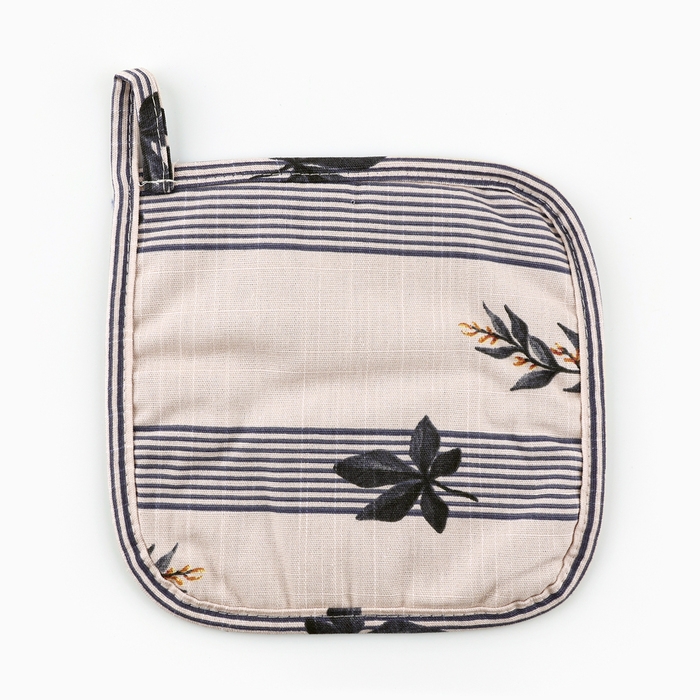 Прихватка Этель Прихватка Этель "Leaves" 19х19см,100% х/л, репс 220 г/м2