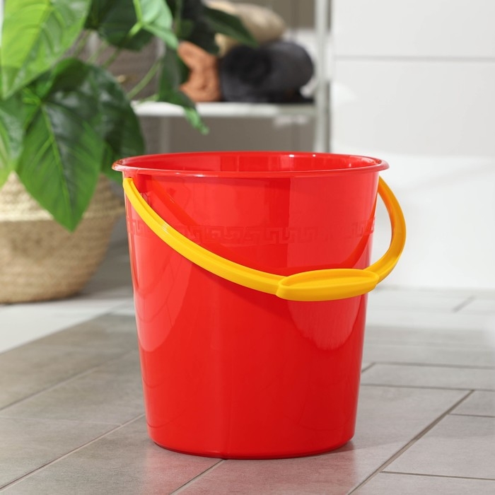 Ведро с мерной шкалой, 10 л, МИКС Ведро с мерной шкалой, 10 л, МИКС