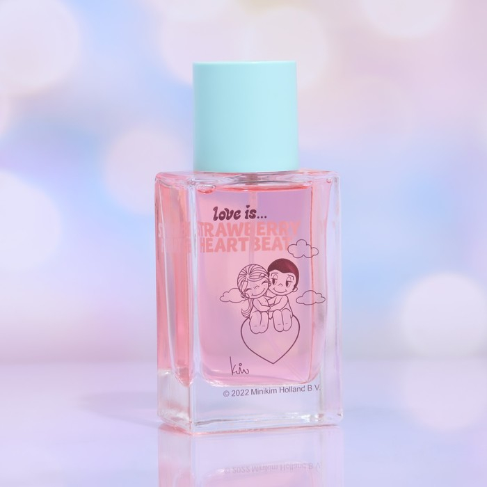 Туалетная вода с феромонами Love is strawberry heartbeat, 50 мл Туалетная вода с феромонами Love is strawberry heartbeat, 50 мл