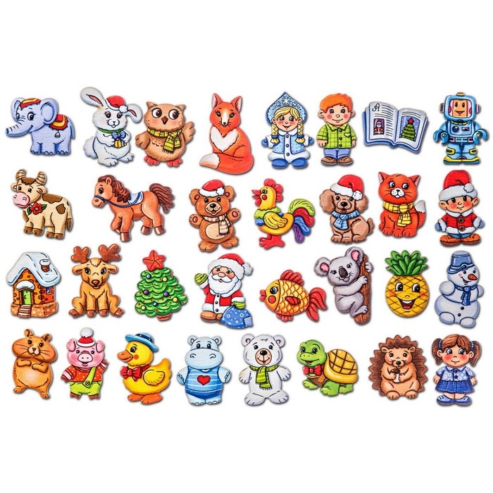 Коврик-пазл &laquo;Большой адвент. Дед Мороз&raquo;