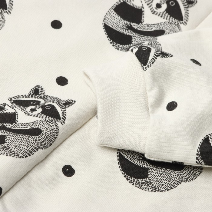 Комбинезон &laquo;Енот&raquo; Крошка Я, цвет белый, рост 80-86 см