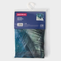 Штора для ванны Доляна «Перья», с люверсами, 180×180 см, полиэстер Штора для ванны Доляна «Перья», с люверсами, 180×180 см, полиэстер