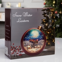 Фигура светодиодная &laquo;Ночные огни&raquo;, 20.9х21.3х8.5 см, музыка, батарейки ААх3 (не в комплекте), USB, свечение тёплое белое