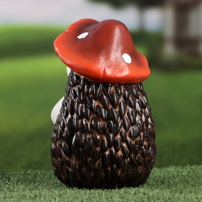 Садовая фигура Садовая фигура "Ежик с яблочком" 10х11х18см