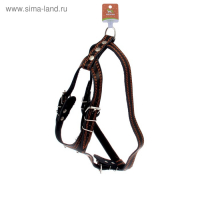 Шлейка кожаная "Караульная", 2,5 см, ОШ40-66 см, ОГ 81-100 см, чёрный Шлейка кожаная "Караульная", 2,5 см, ОШ40-66 см, ОГ 81-100 см, чёрный