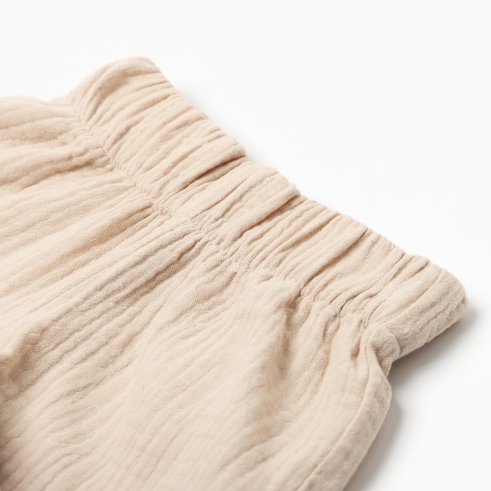 Костюм детский (рубашка и шорты) Крошка Я , р. 80-86, бежевый Костюм детский (рубашка и шорты) Крошка Я , р. 80-86, бежевый