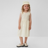 Платье для девочки MINAKU, цвет молочный, рост 116 см Платье для девочки MINAKU, цвет молочный, рост 116 см