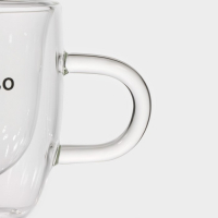 Кружка стеклянная с двойными стенками Magistro &laquo;Дуо. Espesso&raquo;, 80 мл, 9&times;6&times;6,5 см