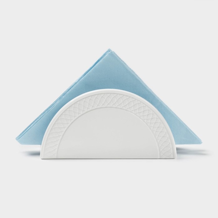 Салфетница фарфоровая Magistro Argos, 13,2&times;4,5&times;7 см, цвет белый