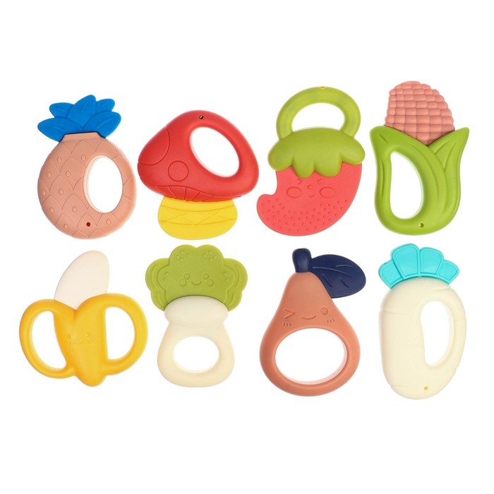 Набор погремушек &laquo;Растем вместе&raquo; с эластичными элементами, 8 шт, цвет МИКС, Крошка Я