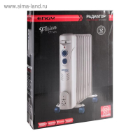 Обогреватель ENGY EN-2309 Fusion, масляный, 2000 Вт, 9 секций, 25 м&sup2;, серый