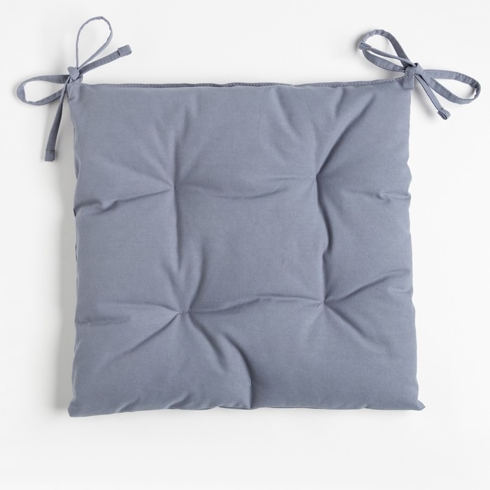 Сидушка на стул Этель Kitchen 42х42 см, цв. синий, 100% хл, саржа 220 г/м2