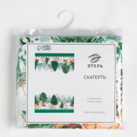 Скатерть новогодняя Этель &laquo;Новогодний лес&raquo; 148х110 см, 100% хл, саржа 190 гр/м2 с ГМВО