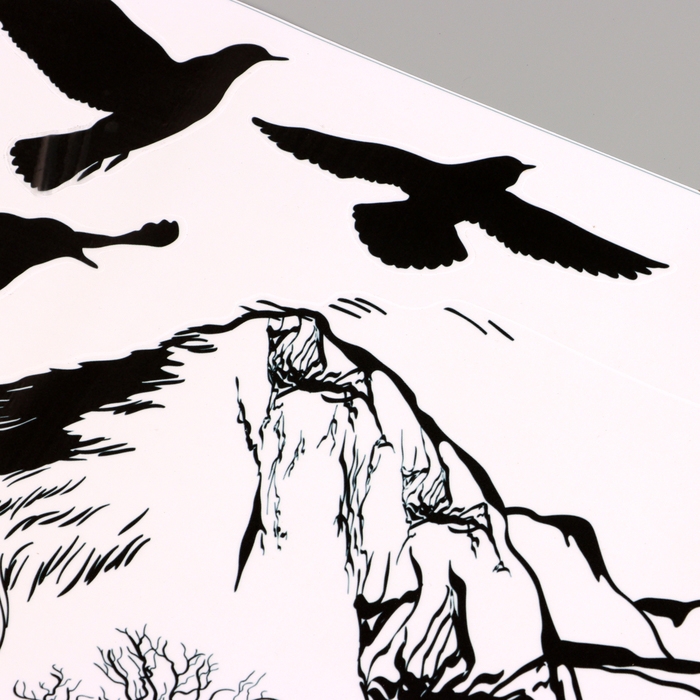 Наклейка 3Д интерьерная Урал 90*60см