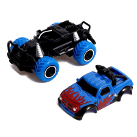 Джип радиоуправляемый &laquo;Граффити&raquo;, работает от батареек, цвет синий