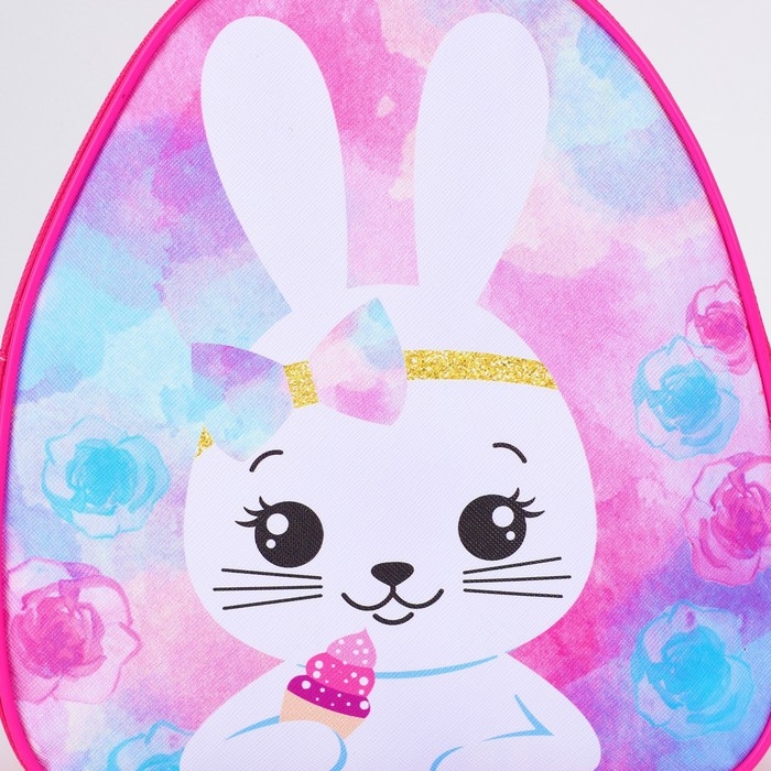 Рюкзак детский для девочки «Зайчик с кексиком», р-р. 23х20,5 см Рюкзак детский для девочки «Зайчик с кексиком», р-р. 23х20,5 см