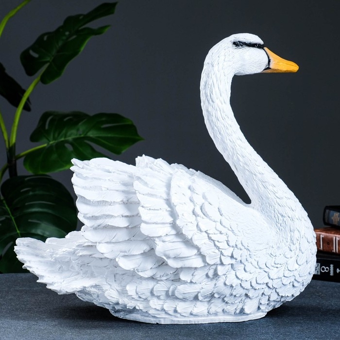 Копилка "Лебедь средний белый" 44х20х38,5см